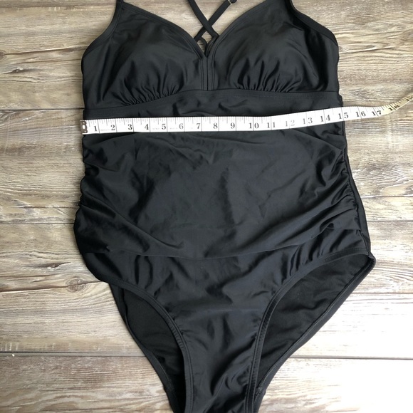 ❌SOLD❌Kona Sol One Piece Swimsuit Bathing Suit size Large adjustable black - Picture 9 of 10